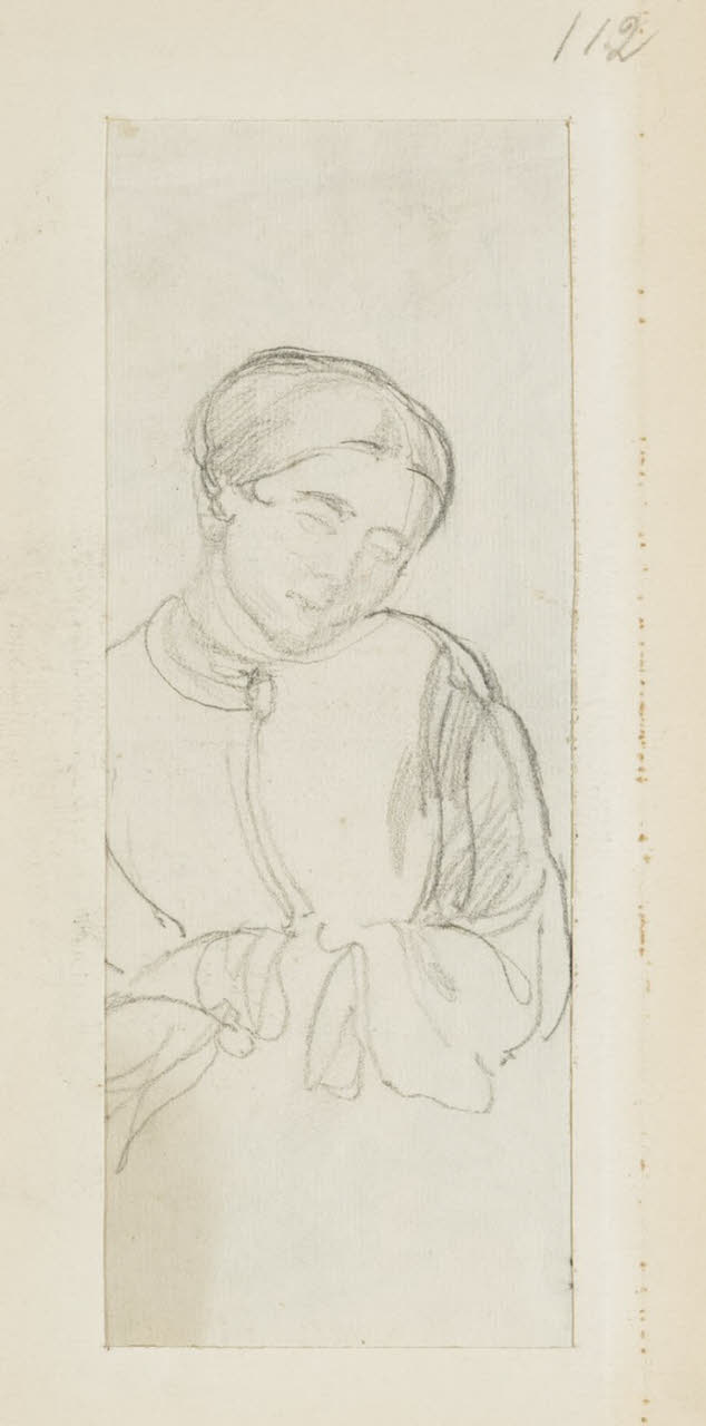 Figura femminile, Figura femminile (disegno) di Durini, Alessandro (sec. XIX)