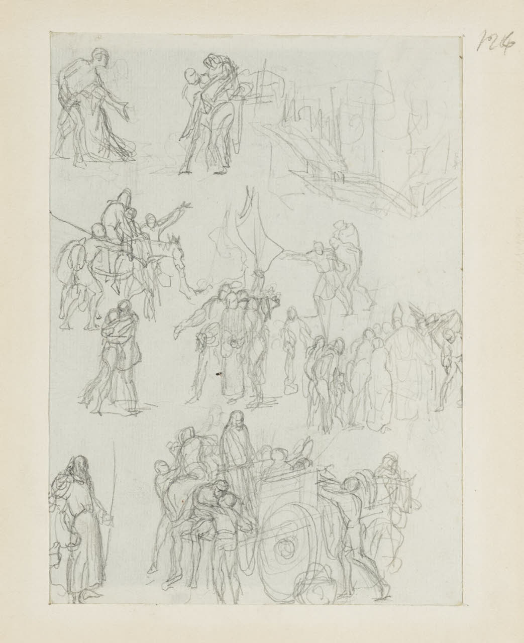 Studio per composizioni, Studio per composizioni (disegno) di Durini, Alessandro (sec. XIX)