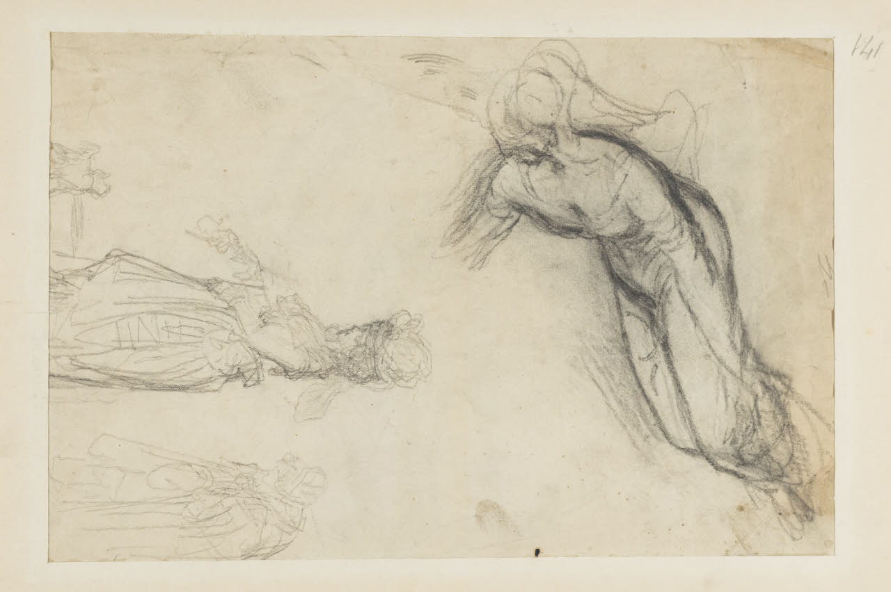 Schizzi di figure femminili, Schizzi di figure femminili (disegno) di Durini, Alessandro (sec. XIX)