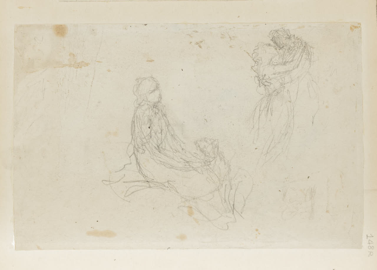 Schizzi di figure, Schizzi di figure (disegno) di Durini, Alessandro (sec. XIX)