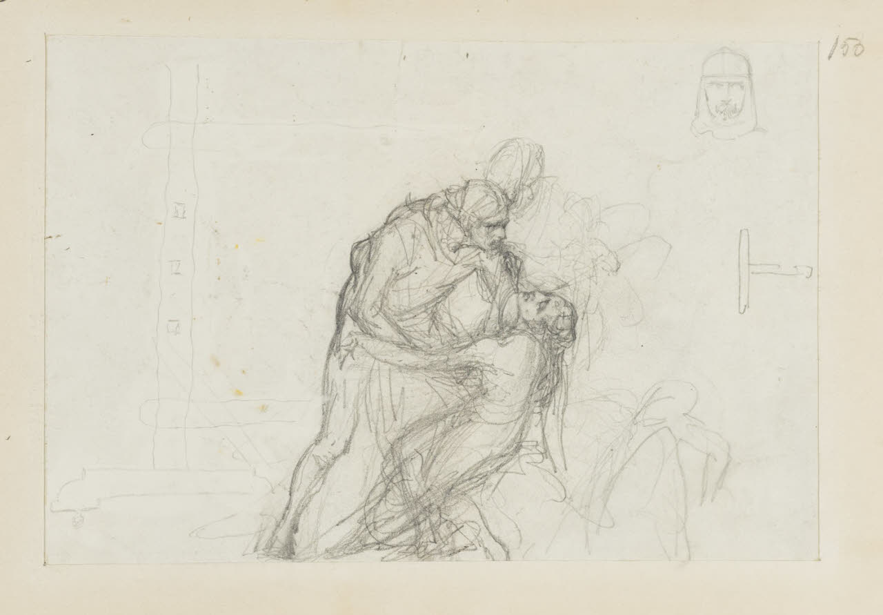 Studio per composizione, Studio per composizione (disegno) di Durini, Alessandro (sec. XIX)