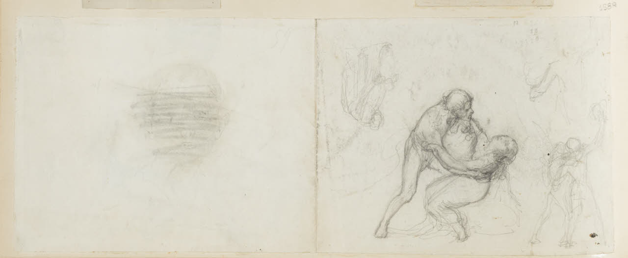 Schizzi di figure, Schizzi di figure (disegno) di Durini, Alessandro (sec. XIX)