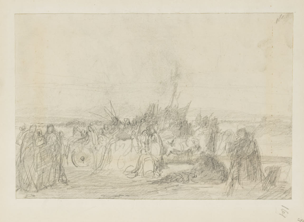 Studio per composizione, Studio per composizione (disegno) di Durini, Alessandro (sec. XIX)