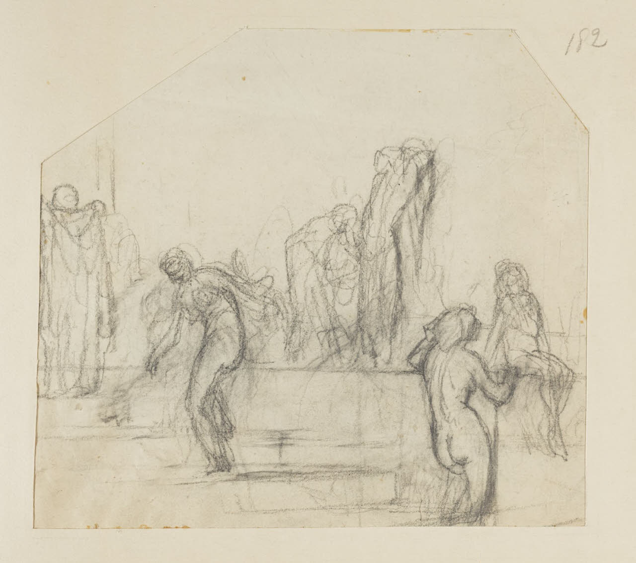 Studio per composizione, Studio per composizione (disegno) di Durini, Alessandro (sec. XIX)