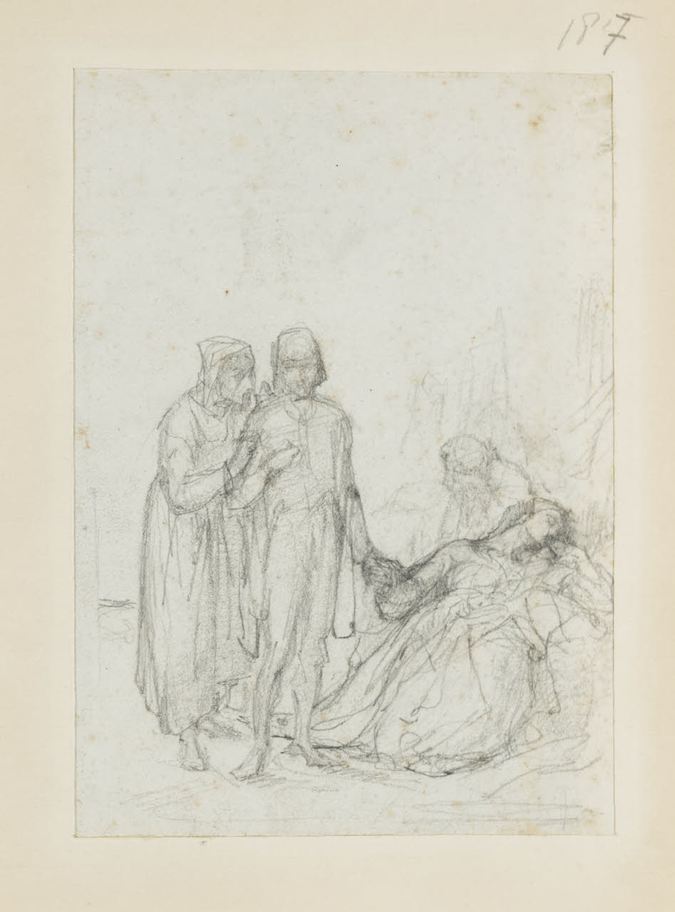 Studio per composizione, Studio per composizione (disegno) di Durini, Alessandro (sec. XIX)