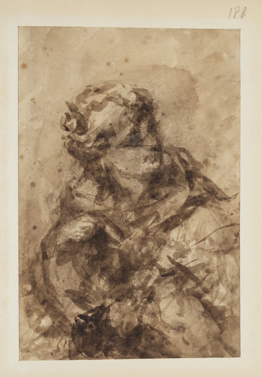 Figura femminile, Figura femminile (disegno) di Durini, Alessandro (sec. XIX)