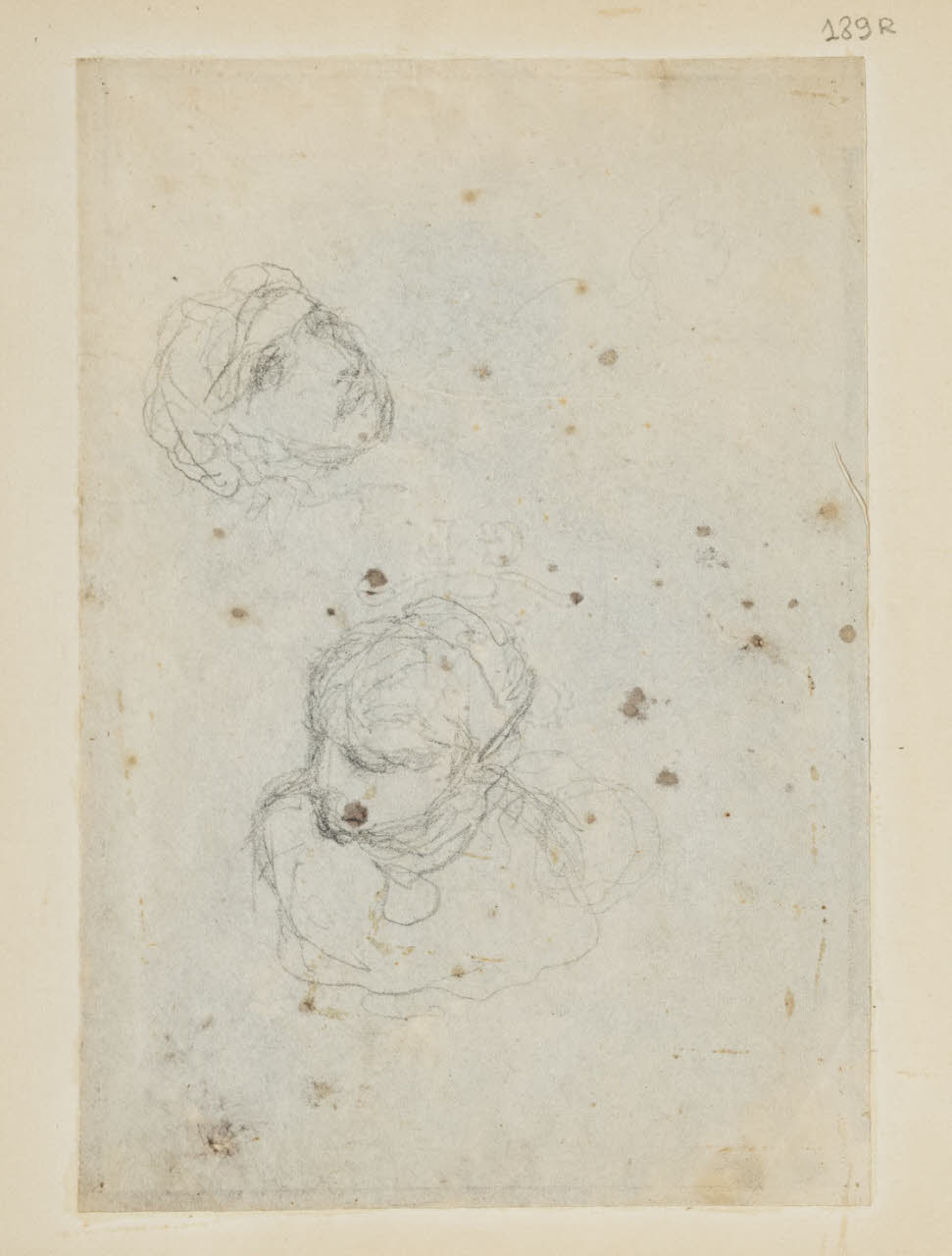 Studio di teste, Studio di teste (disegno) di Durini, Alessandro (sec. XIX)