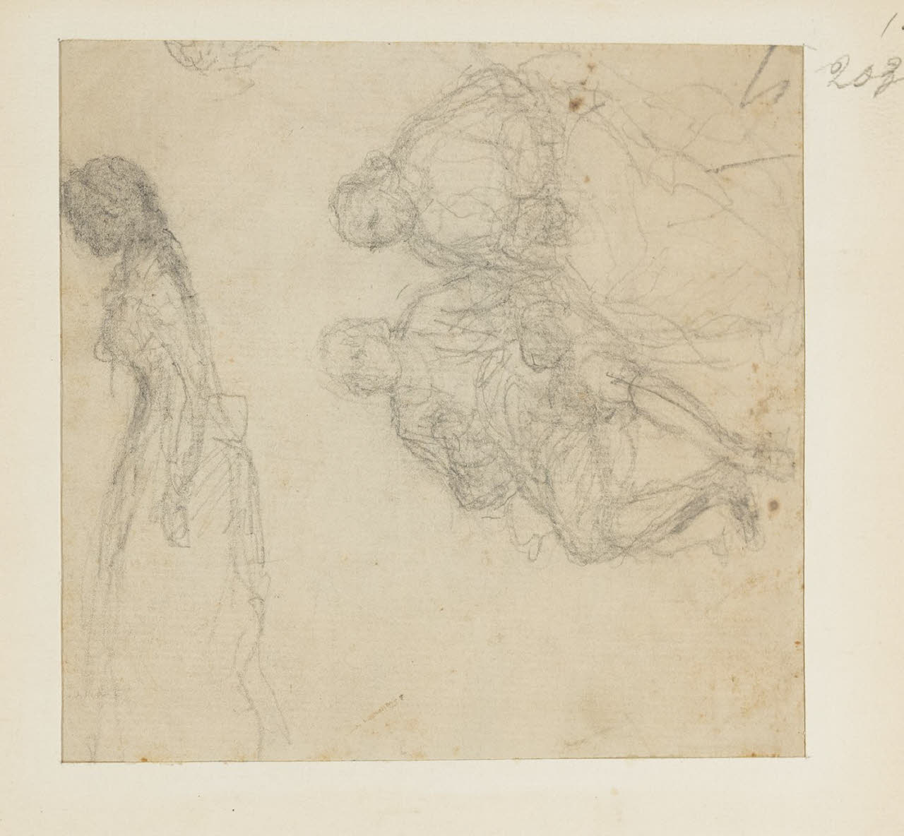 Studio di figure, Studio di figure (disegno) di Durini, Alessandro (sec. XIX)