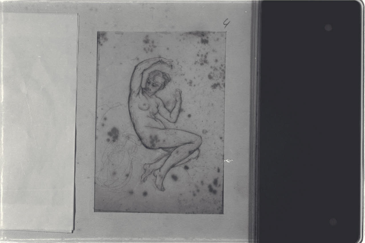 Nudo femminile (disegno) di Durini, Alessandro (sec. XIX)