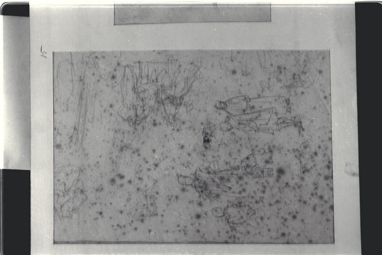 Schizzi di figure (disegno) di Durini, Alessandro (sec. XIX)