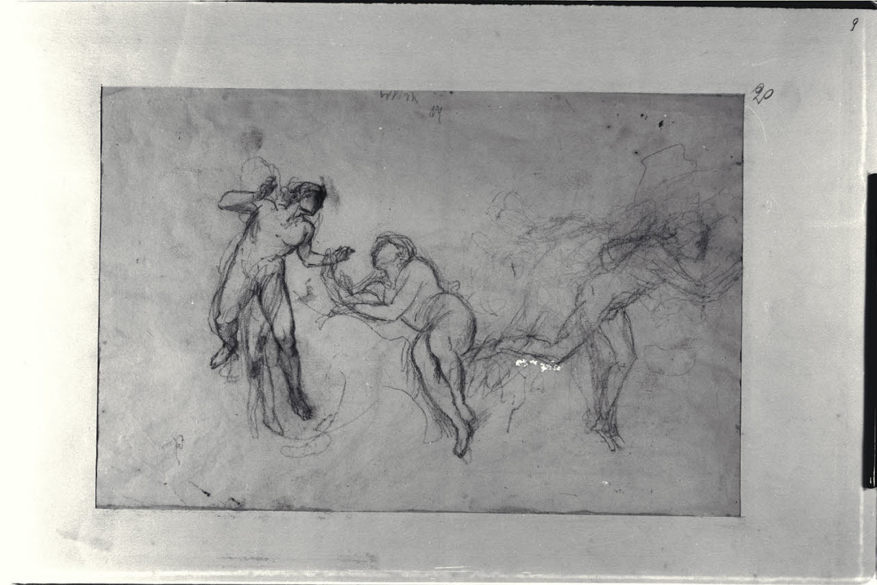 Studio di nudi (disegno) di Durini, Alessandro (sec. XIX)