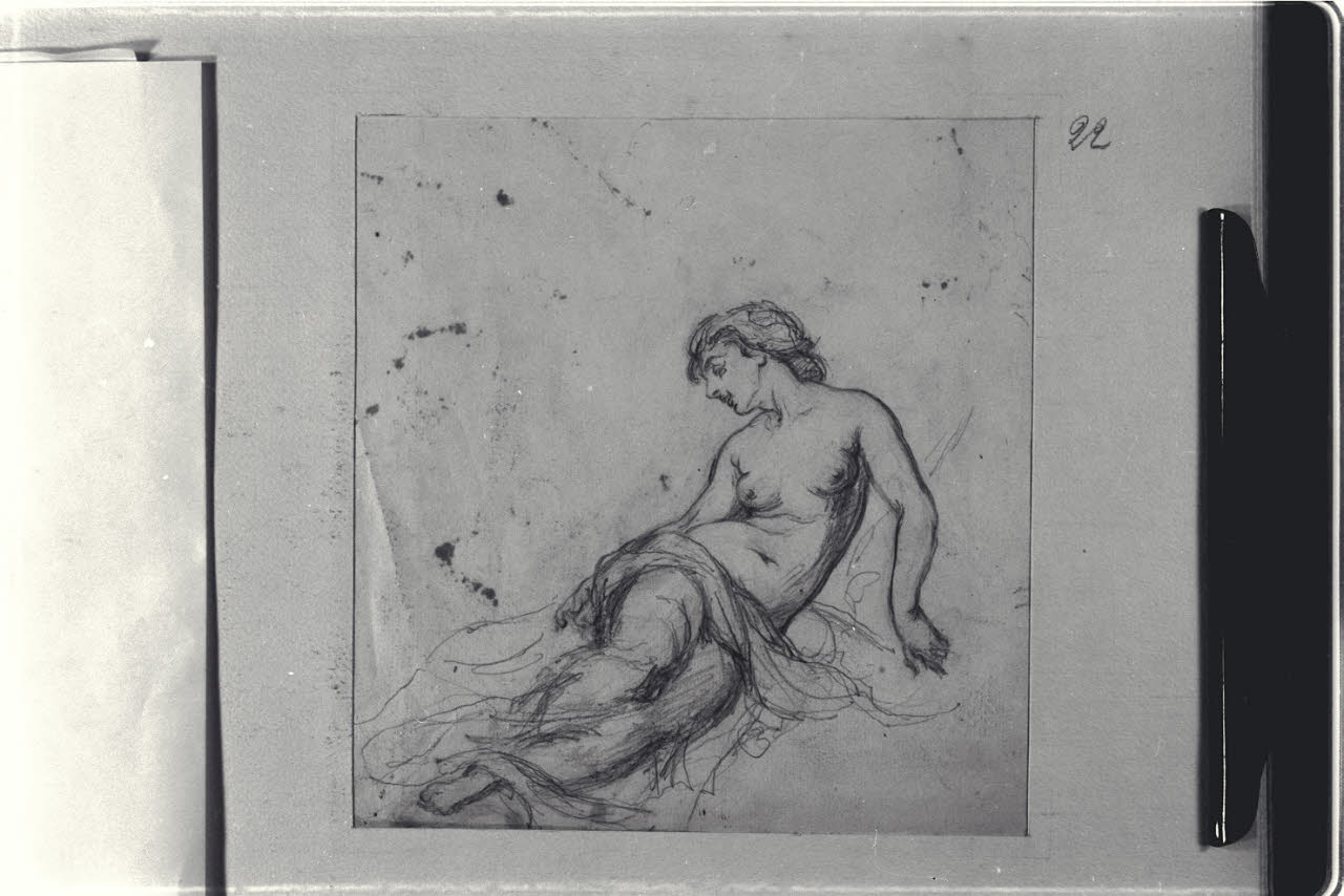Nudo femminile (disegno) di Durini, Alessandro (sec. XIX)