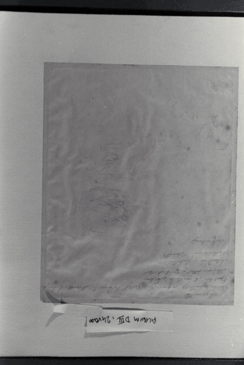 Schizzi per composizione e iscrizioni manoscritte (disegno) di Durini, Alessandro (sec. XIX)