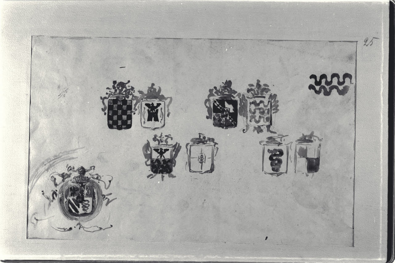 Emblemi araldici (disegno) di Durini, Alessandro (sec. XIX)