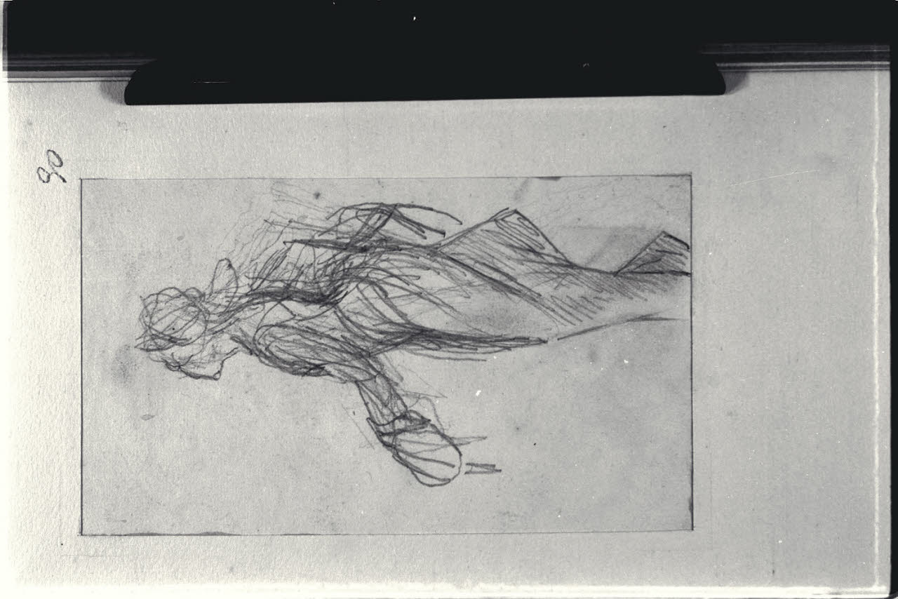 Abbozzo di figura (disegno) di Durini, Alessandro (sec. XIX)