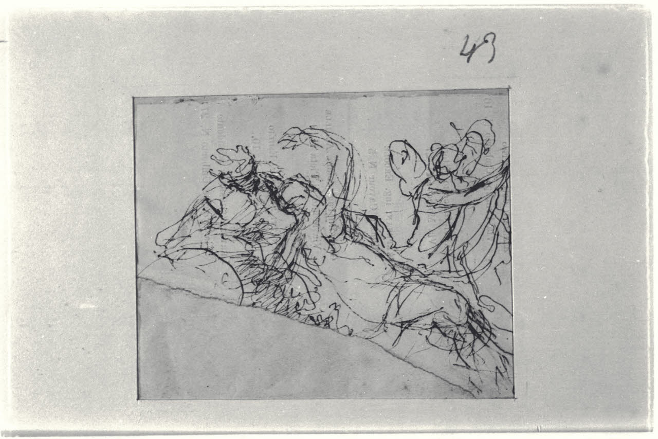 Schizzi di figure (disegno) di Durini, Alessandro (sec. XIX)