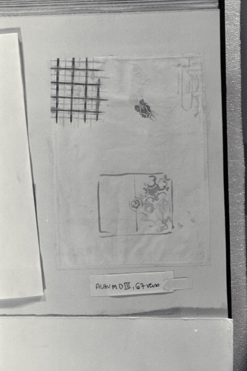 Motivi ornamentali (disegno) di Durini, Alessandro (sec. XIX)