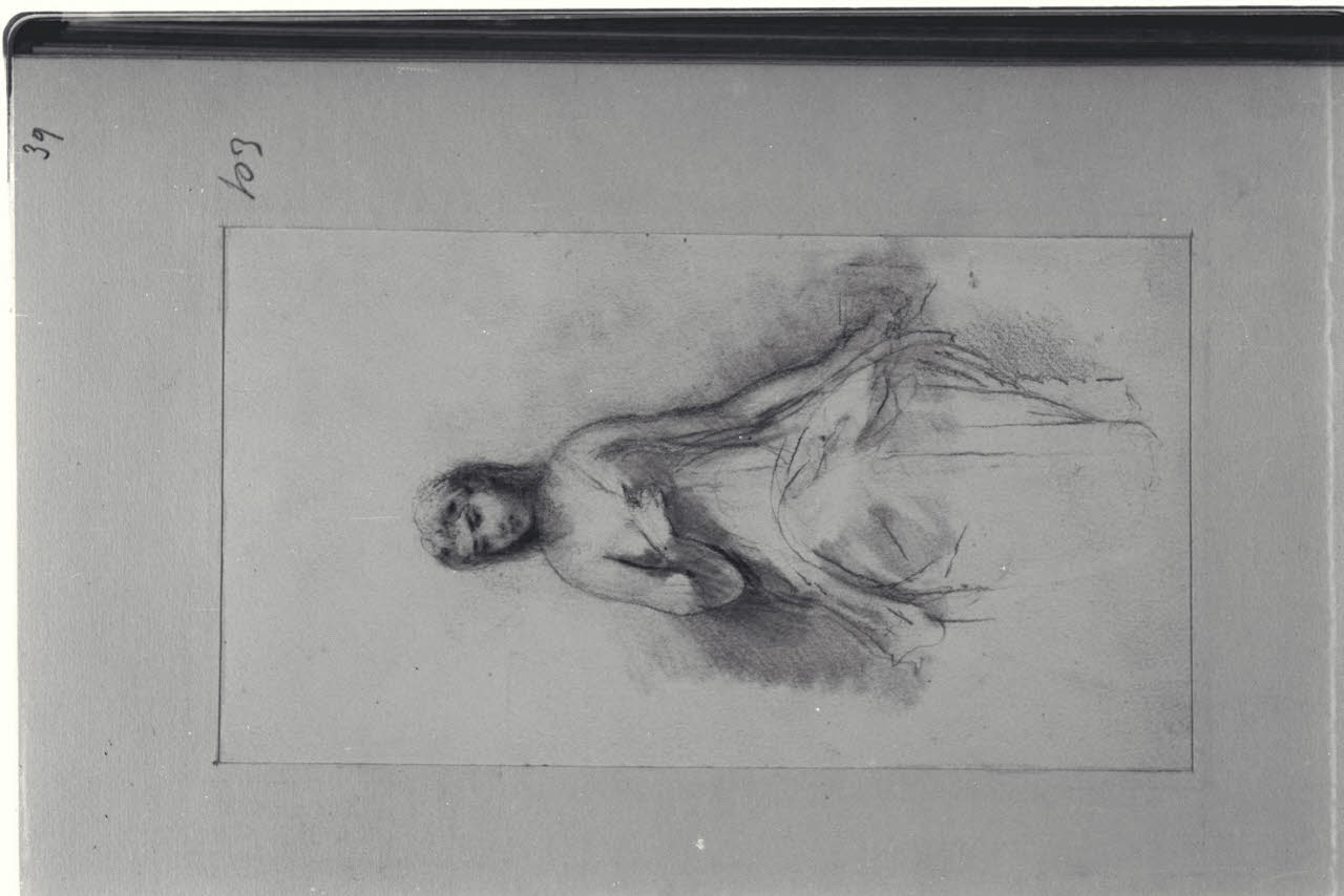 Figura femminile (disegno) di Durini, Alessandro (sec. XIX)
