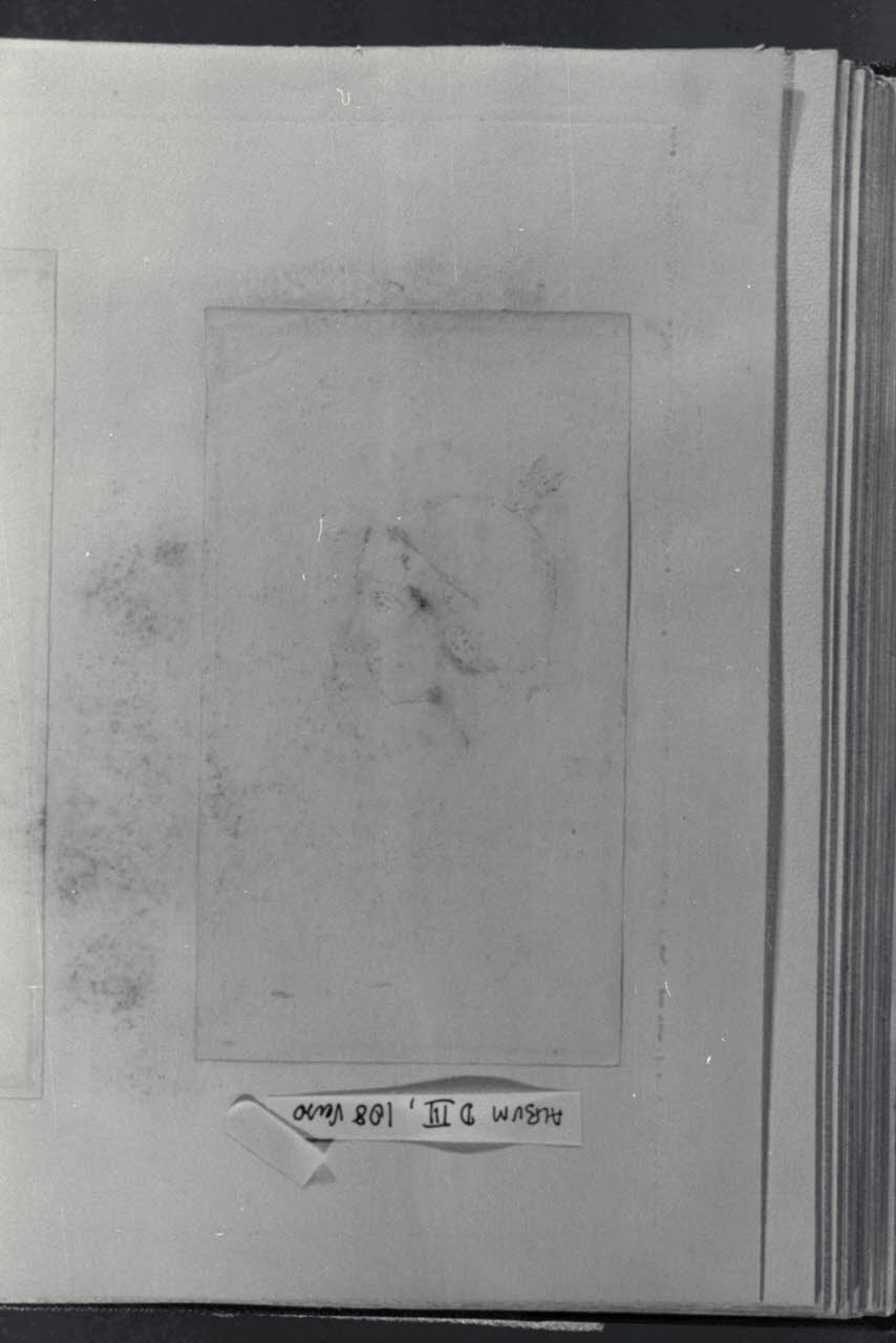 Studio di testa, Studio di testa (disegno) di Durini, Alessandro (sec. XIX)