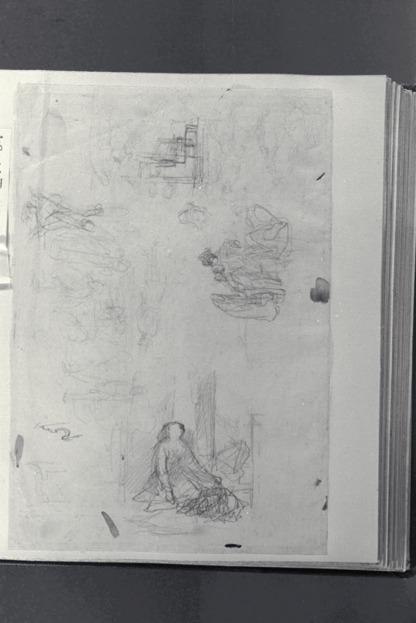 Schizzi di figure, Schizzi di figure (disegno) di Durini, Alessandro (sec. XIX)