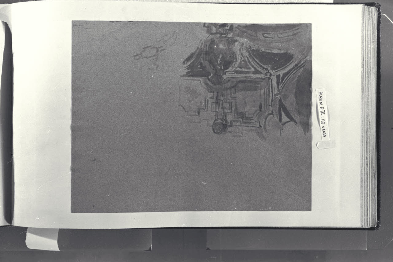 Particolare architettonico, Particolare architettonico (disegno) di Durini, Alessandro (sec. XIX)