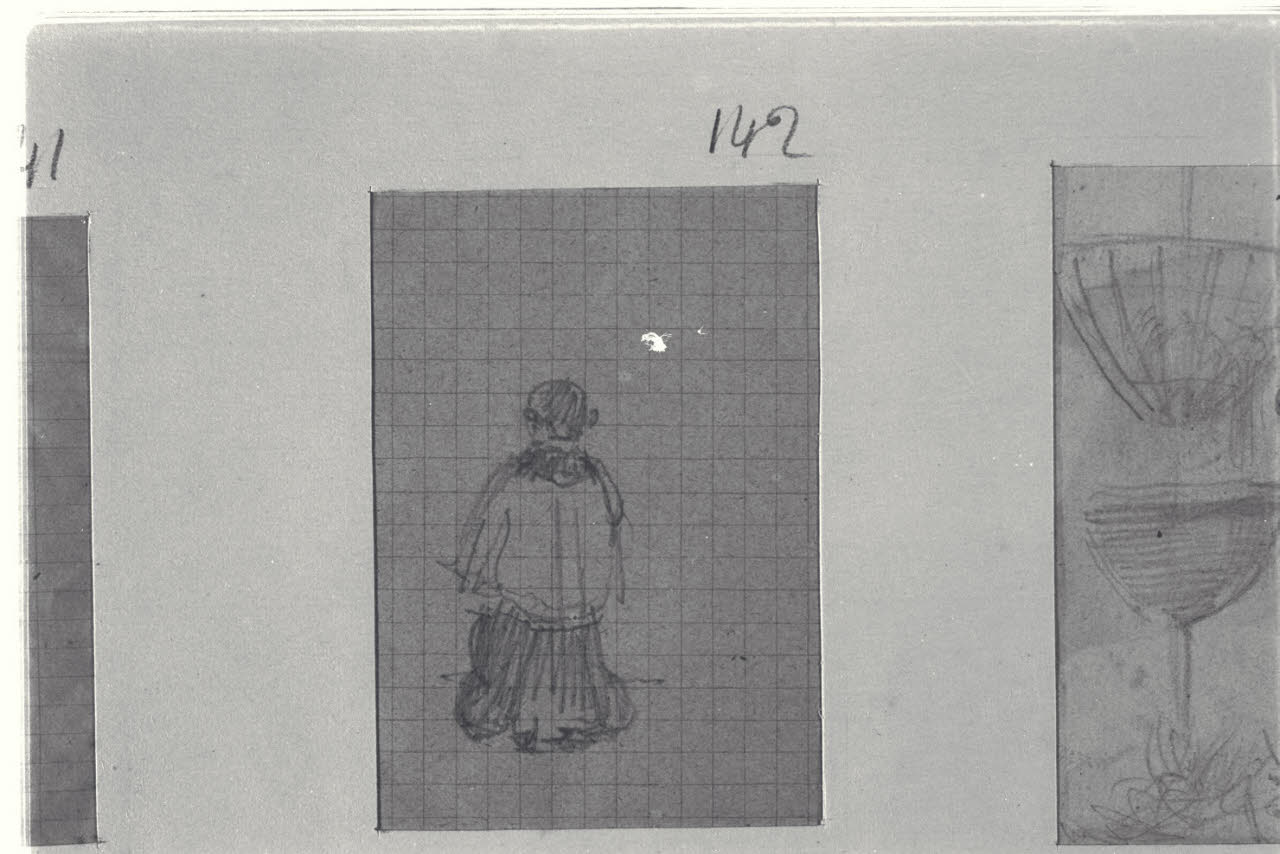Chierichetto di spalle, Chierichetto di spalle (disegno) di Durini, Alessandro (sec. XIX)