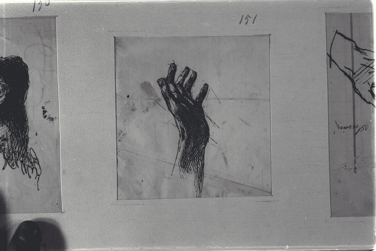 Studio di mano, Studio di mano (disegno) di Durini, Alessandro (sec. XIX)