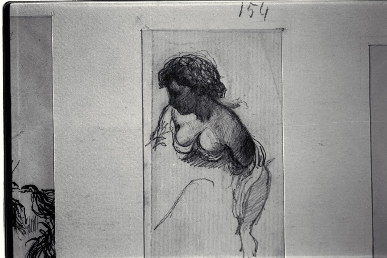 Figura femminile, Figura femminile (disegno) di Durini, Alessandro (sec. XIX)