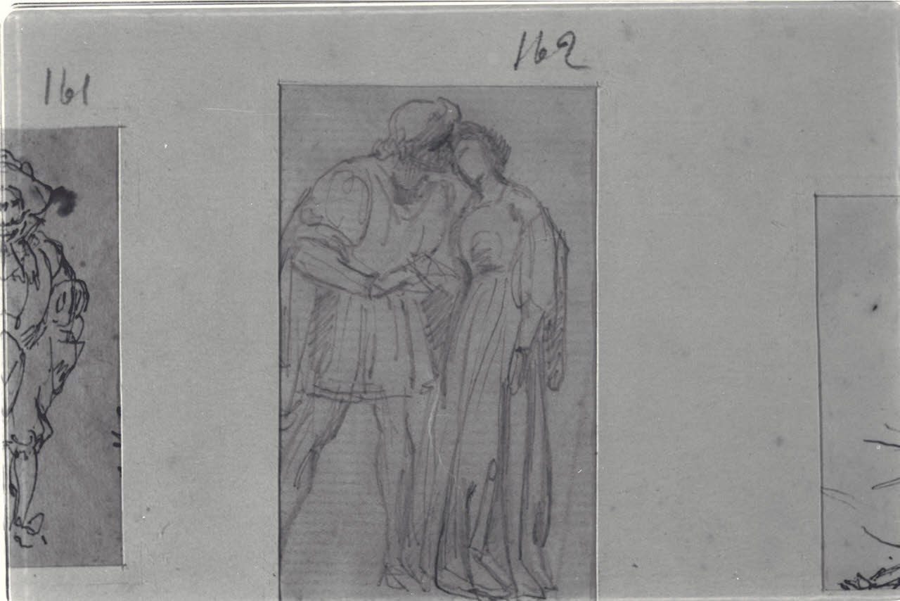 Due amanti, Due amanti (disegno) di Durini, Alessandro (sec. XIX)