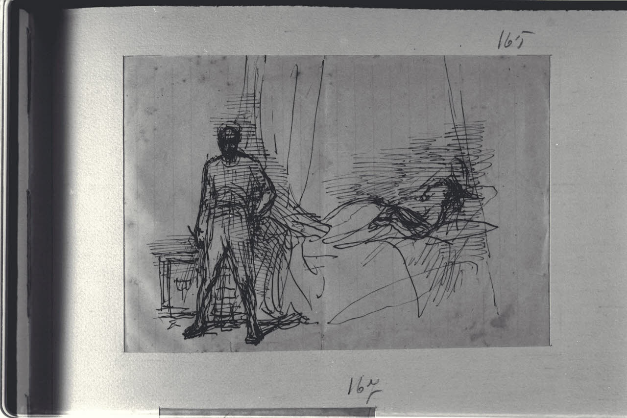 Studio per composizione, Studio per composizione (disegno) di Durini, Alessandro (sec. XIX)