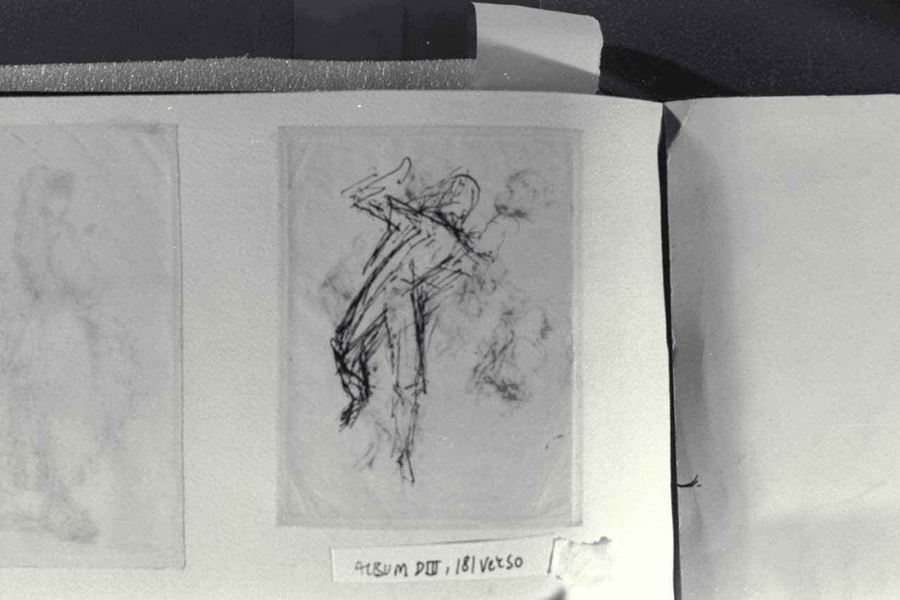 Abbozzo di figura, Abbozzo di figura (disegno) di Durini, Alessandro (sec. XIX)