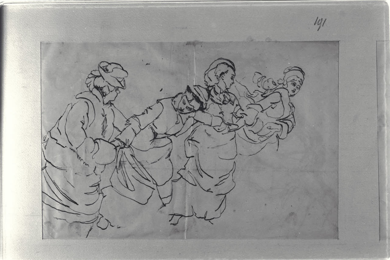 Studio di figure femminili, Studio di figure femminili (disegno) di Durini, Alessandro (sec. XIX)