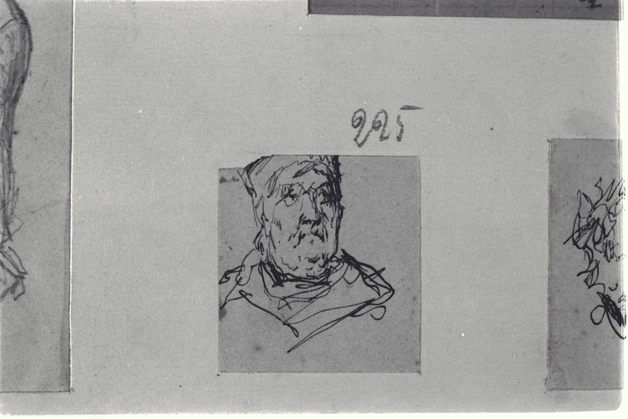 Studio di testa, Studio di testa (disegno) di Durini, Alessandro (sec. XIX)