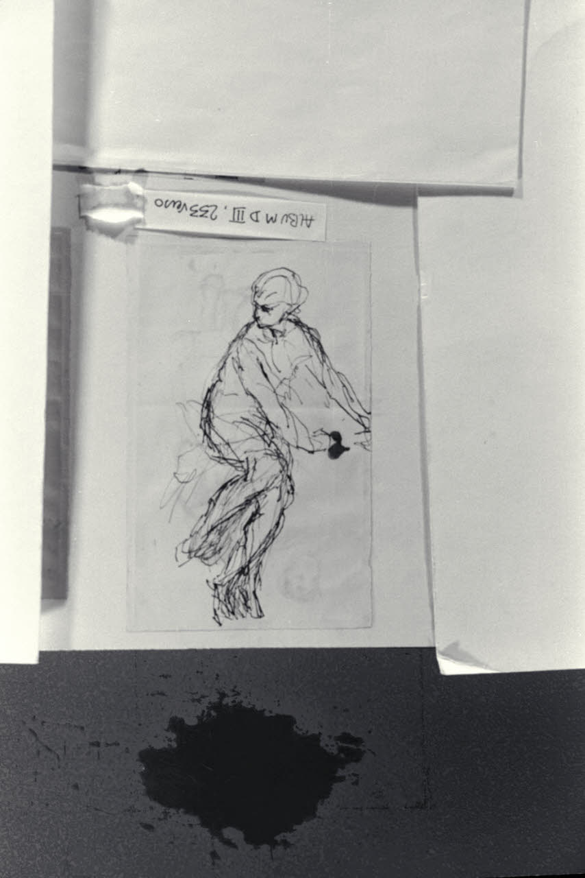 Studio di figura, Studio di figura (disegno) di Durini, Alessandro (sec. XIX)