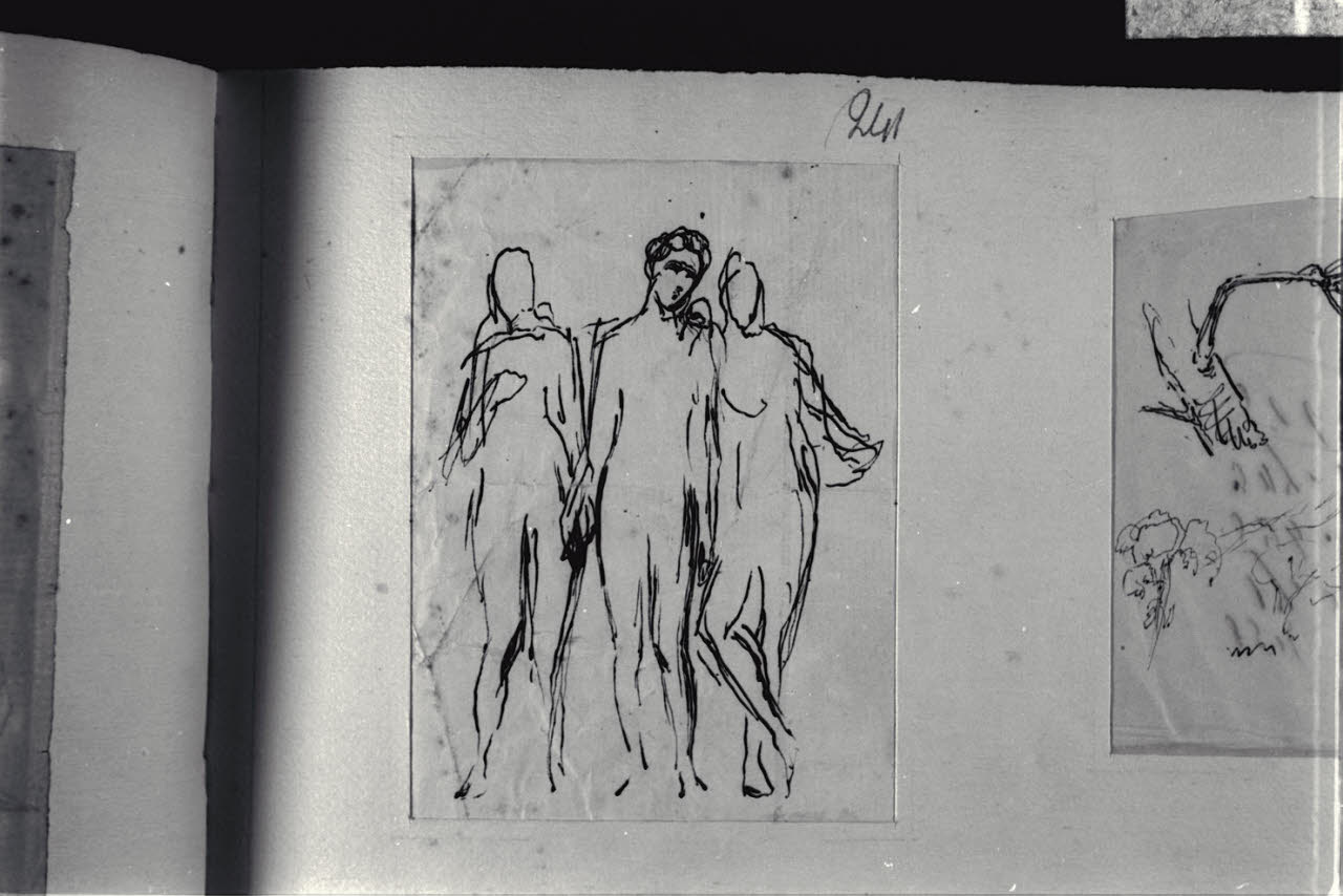 Abbozzi di figure, Abbozzi di figure (disegno) di Durini, Alessandro (sec. XIX)