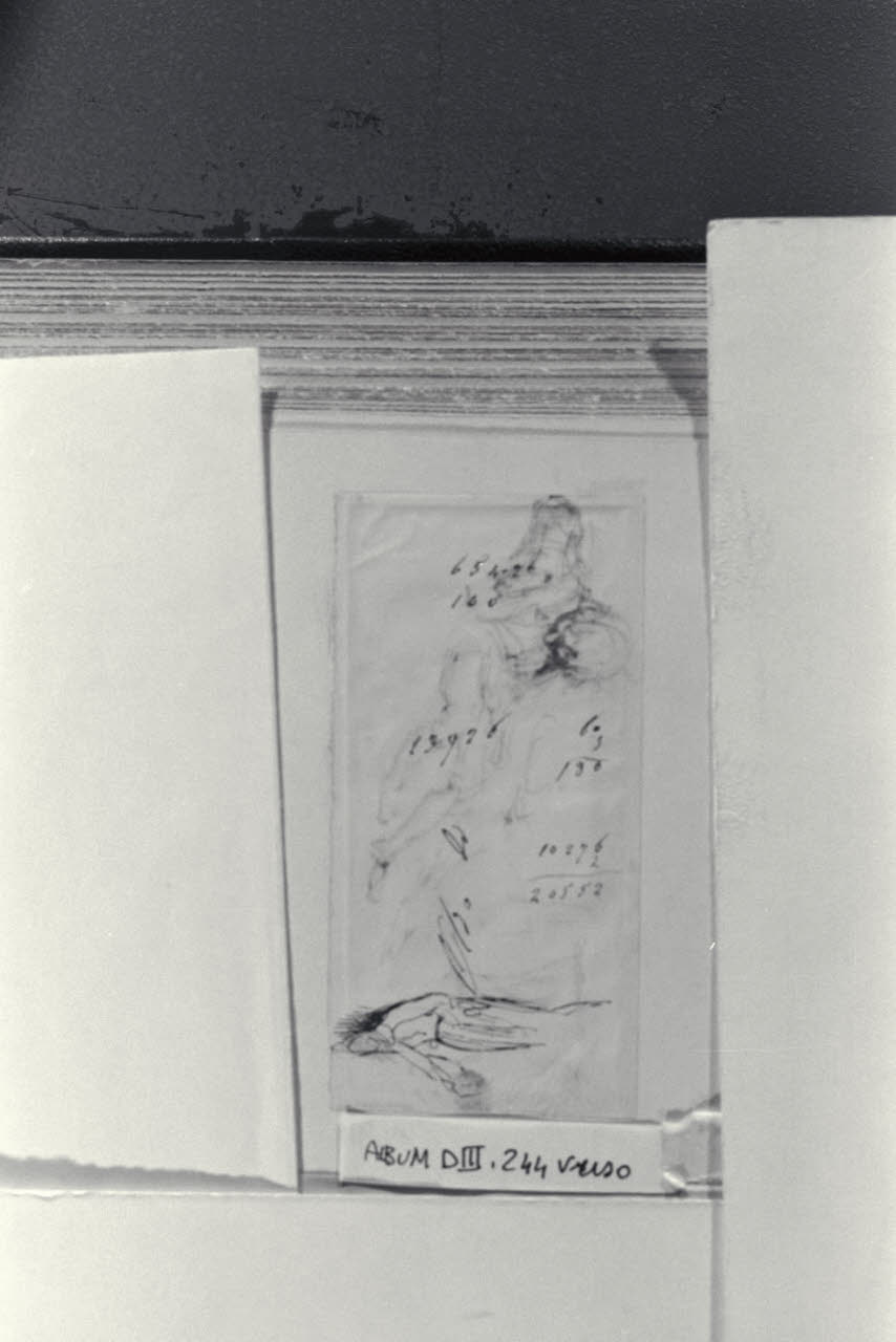 Schizzi di figure, Schizzi di figure (disegno) di Durini, Alessandro (sec. XIX)