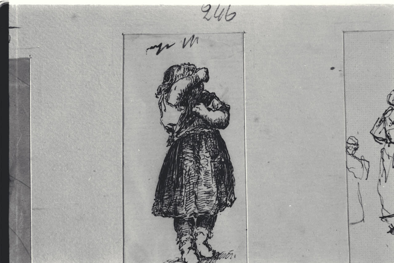 Bambina, Bambina (disegno) di Durini, Alessandro (sec. XIX)