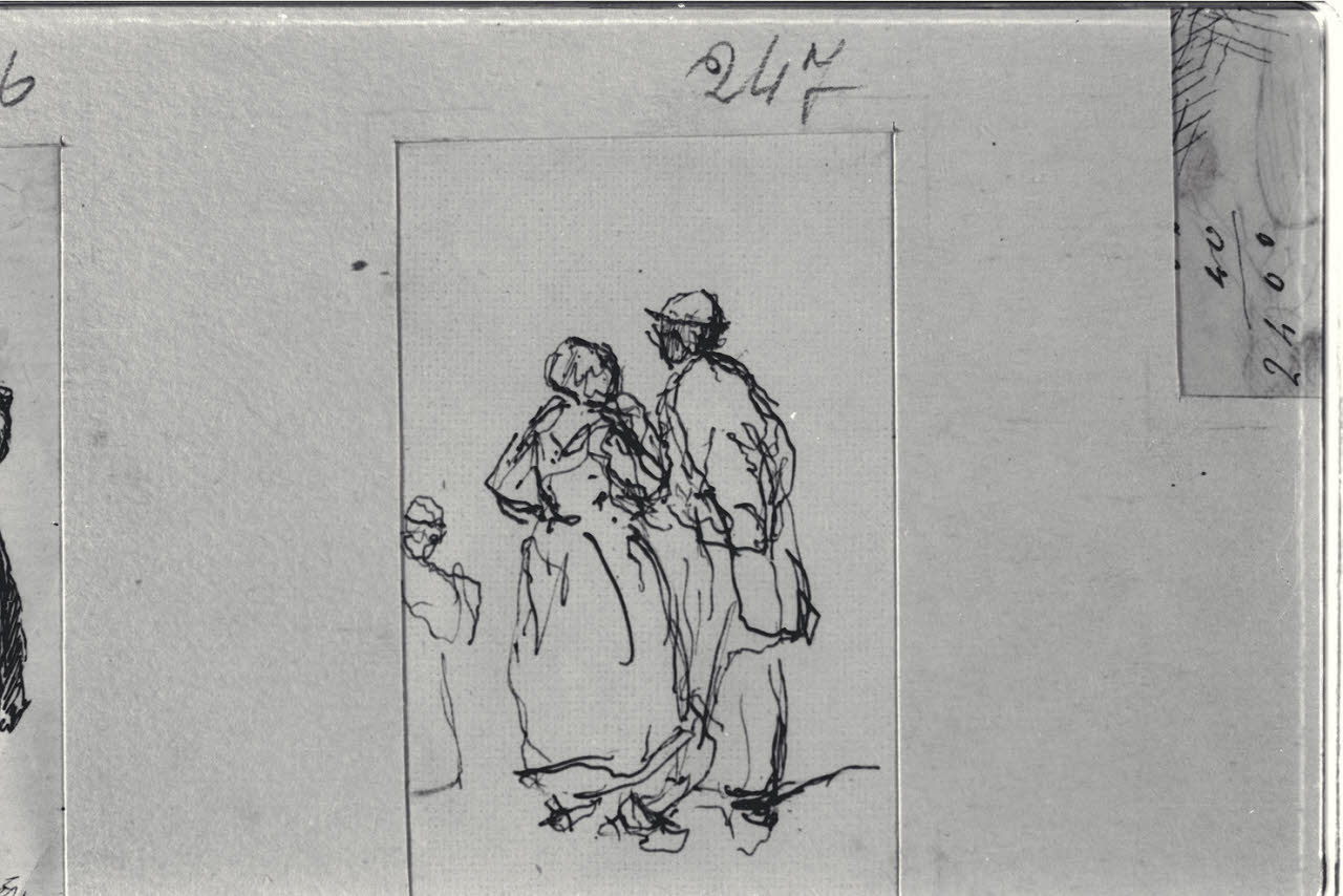 Schizzi di figure, Schizzi di figure (disegno) di Durini, Alessandro (sec. XIX)