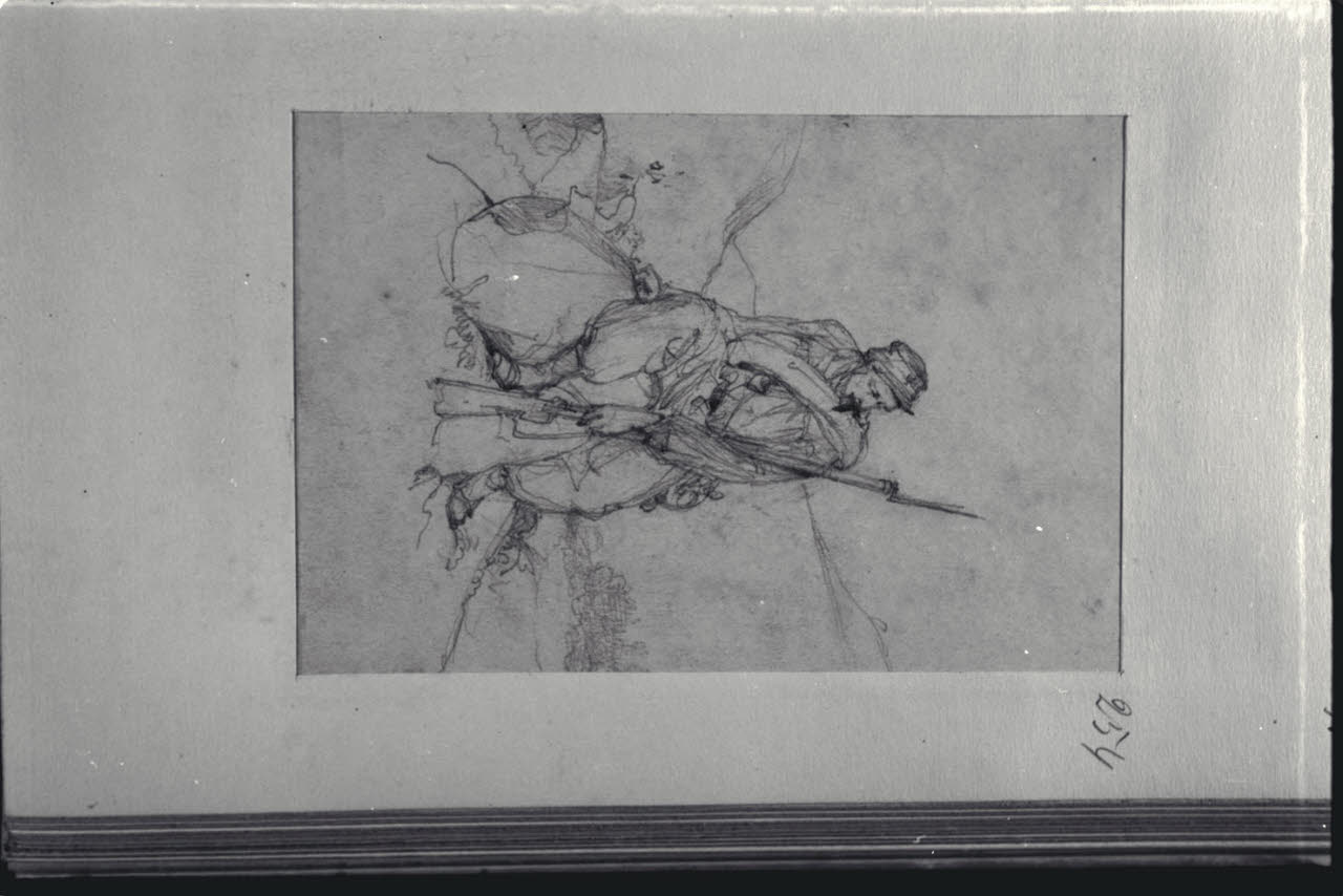 Soldato, Soldato (disegno) di Durini, Alessandro (sec. XIX)