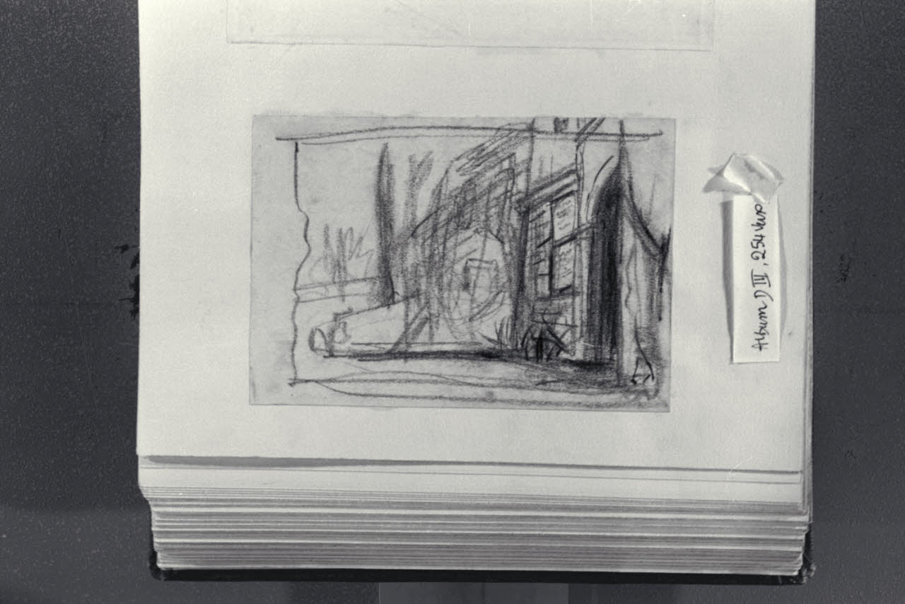 Schizzo di edificio, Schizzo di edificio (disegno) di Durini, Alessandro (sec. XIX)