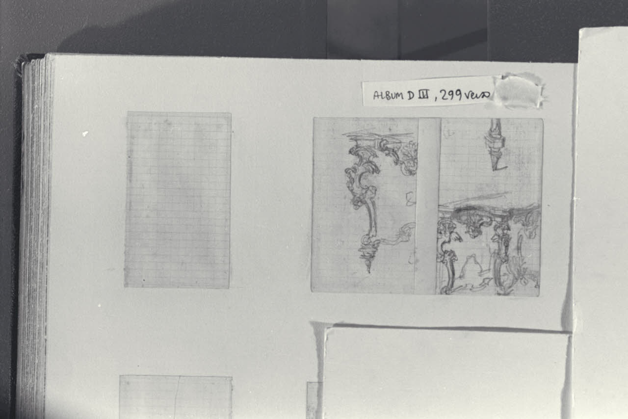 Motivi decorativi per un tavolo, Motivi decorativi per un tavolo (disegno) di Durini, Alessandro (sec. XIX)