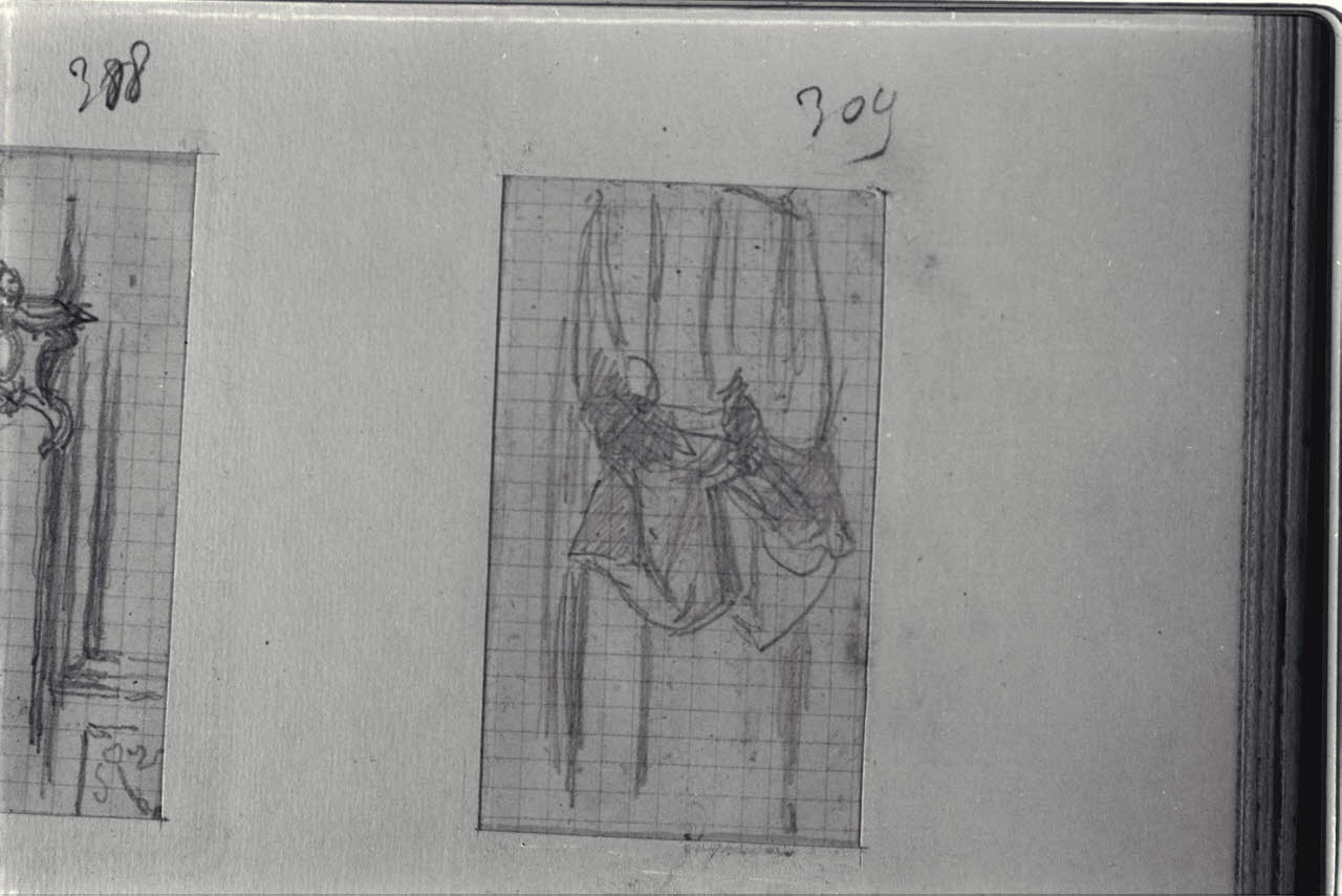 Tendaggio, Tendaggio (disegno) di Durini, Alessandro (sec. XIX)