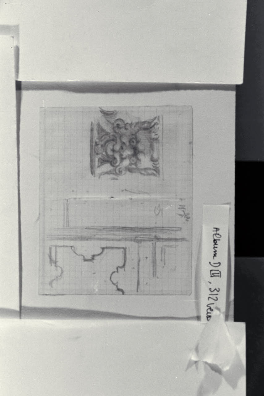 Motivi ornamentali, Motivi ornamentali (disegno) di Durini, Alessandro (sec. XIX)