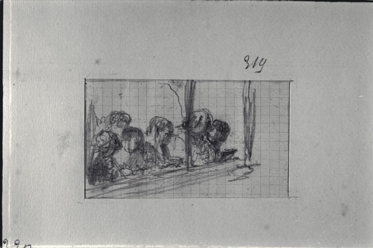 Abbozzi di figure, Abbozzi di figure (disegno) di Durini, Alessandro (sec. XIX)