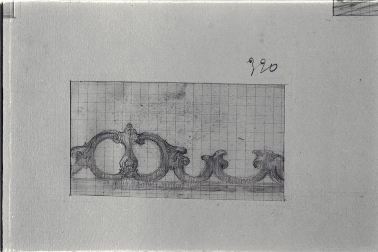 Motivo ornamentale, Motivo ornamentale (disegno) di Durini, Alessandro (sec. XIX)