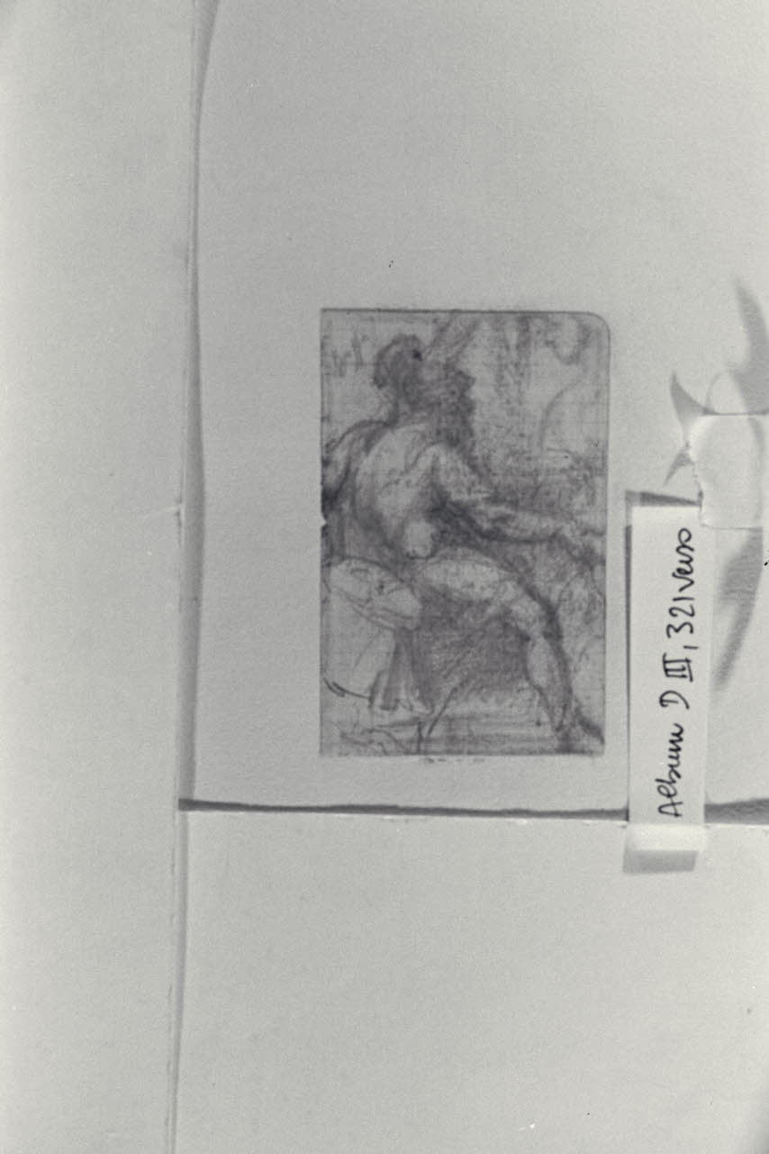 Studio di figura, Studio di figura (disegno) di Durini, Alessandro (sec. XIX)