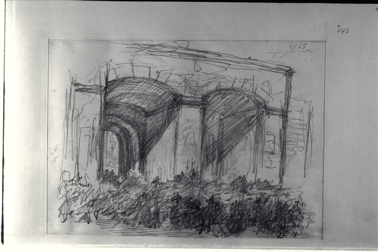 Studio per composizione delle Cinque giornate, Studio per composizione delle Cinque giornate (disegno) di Durini, Alessandro (sec. XIX)