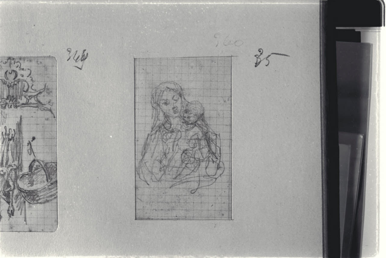 Madonna con Bambino, Madonna con Bambino (disegno) di Durini, Alessandro (sec. XIX)