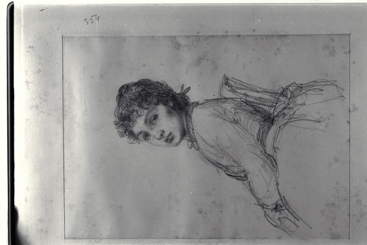 Ritratto femminile, Ritratto femminile (disegno) di Durini, Alessandro (sec. XIX)