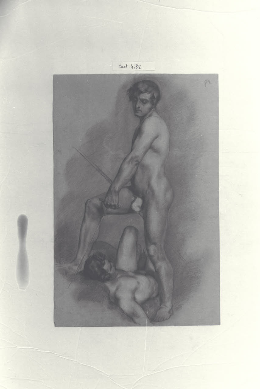 Nudi di accademia (disegno) di Durini, Alessandro (secondo quarto sec. XIX)